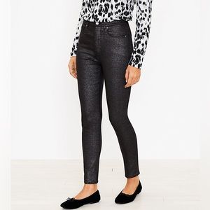 Shimmer High Rise Skinny Jeans